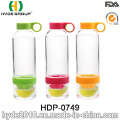 Botella de agua creativa del infuser de Bitan de la forma libre BPA, botella de agua plástica modificada para requisitos particulares (HDP-0749)